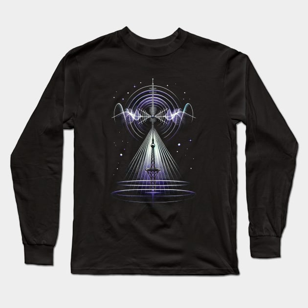 Soulwave Transmission - Mystical Antenna Long Sleeve T-Shirt by The Tee Bizarre